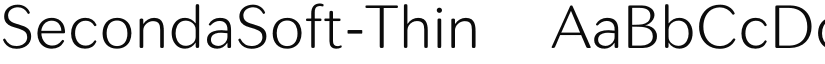 SecondaSoft-Thin ☞ font
