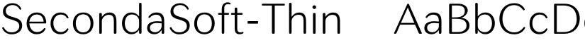 SecondaSoft-Thin ☞ font