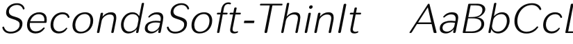 SecondaSoft-ThinIt ☞ font