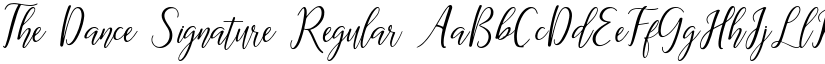 The Dance Signature font download