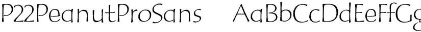 P22PeanutProSans ☞ font