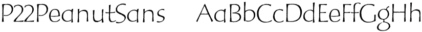 P22PeanutSans ☞ font