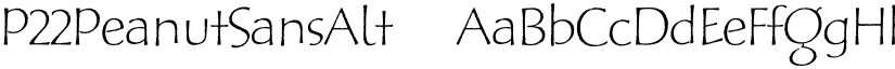 P22PeanutSansAlt ☞ font