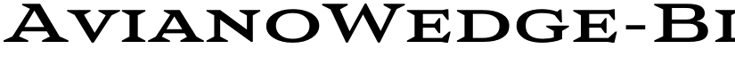 AvianoWedge-Bl ☞ font