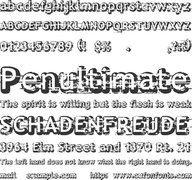 Alfred 24 font preview