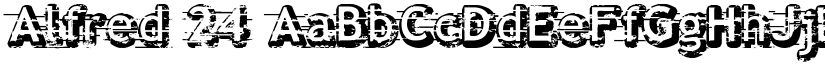 Alfred 24 font