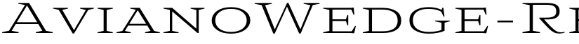 AvianoWedge-Re ☞ font