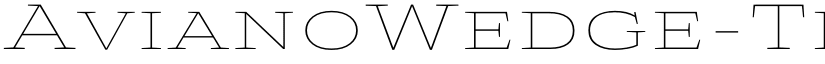 AvianoWedge-Th ☞ font