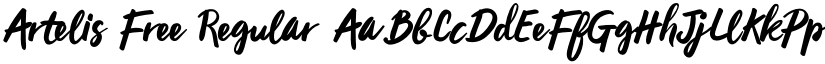 Artelis Free Regular font