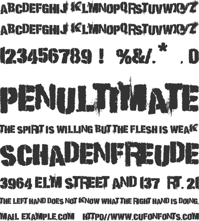 Punk Kid font preview