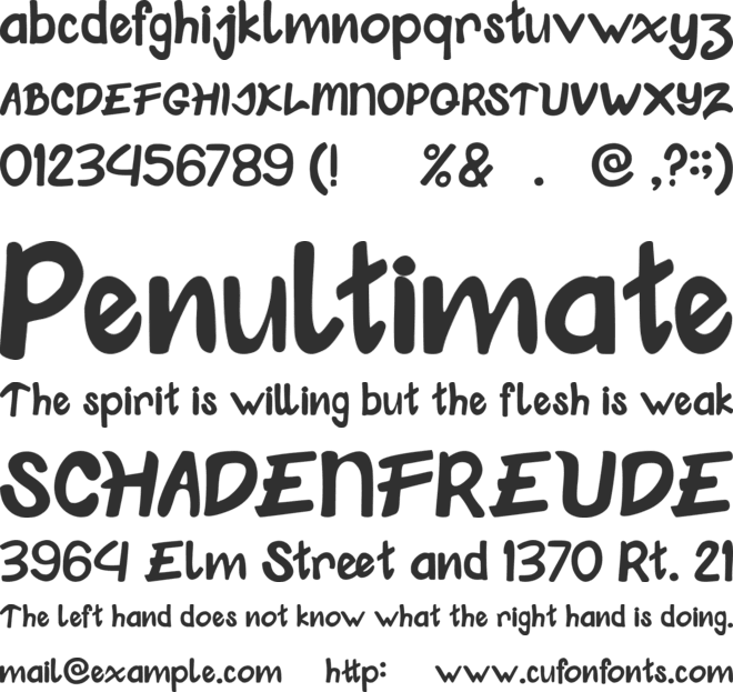 Klungkung font preview