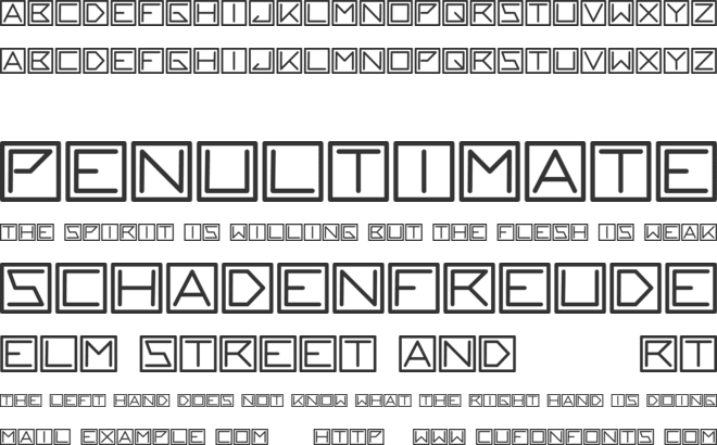 blackblock font preview