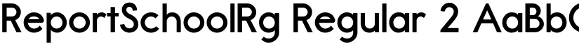 ReportSchoolRg Regular 2 font