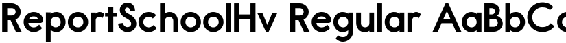 ReportSchoolHv Regular font