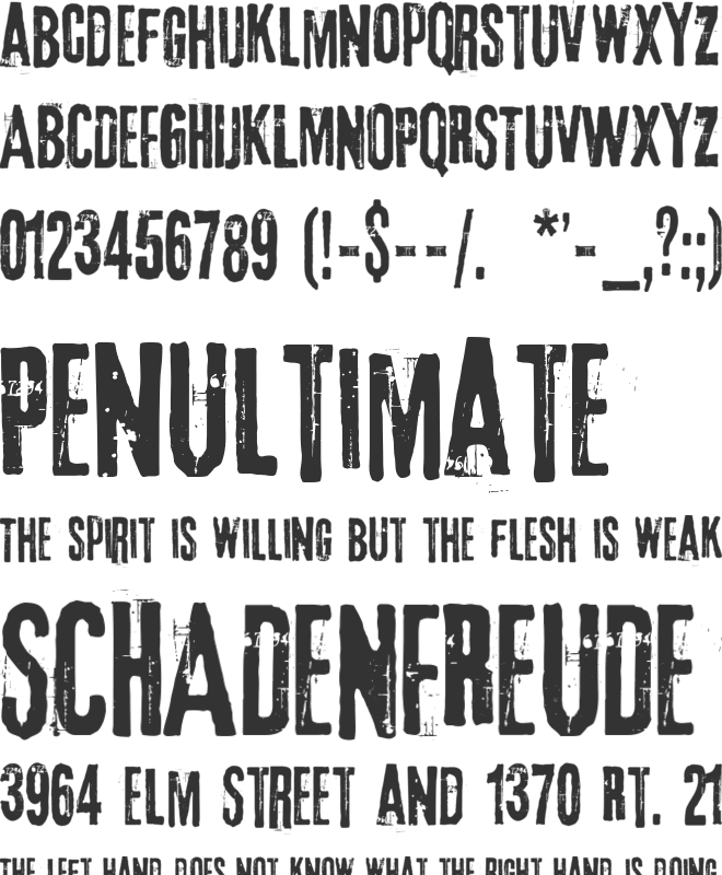 3rd Man font preview