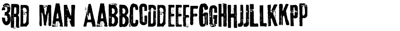 3rd Man font