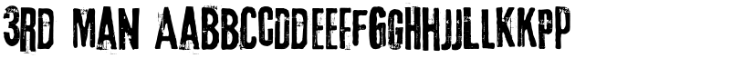 3rd Man font