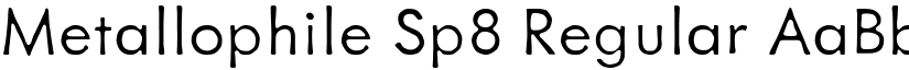 Metallophile Sp8 Regular font