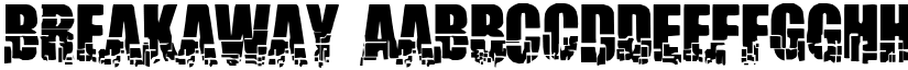Breakaway font