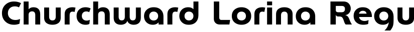 Churchward Lorina Regular 3 font
