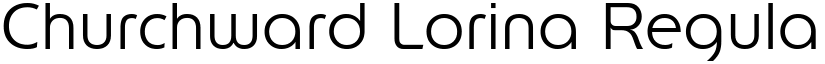 Churchward Lorina Regular font