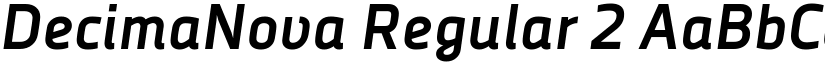 DecimaNova Regular 2 font