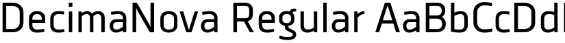 DecimaNova Regular font