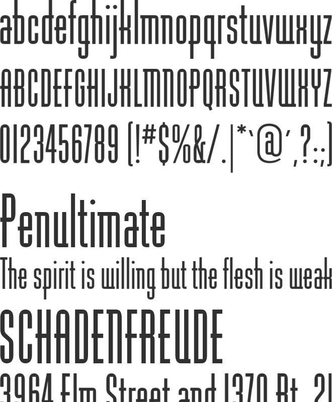 BaucherGotURWAlt font preview