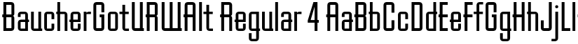 BaucherGotURWAlt Regular 4 font
