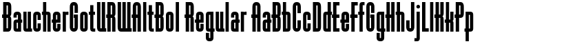 BaucherGotURWAltBol Regular font