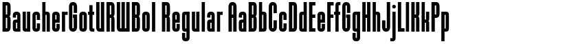 BaucherGotURWBol Regular font