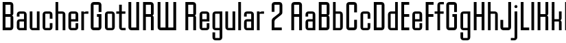 BaucherGotURW Regular 2 font