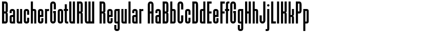BaucherGotURW Regular font