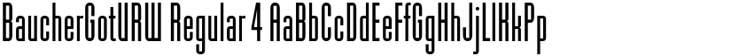 BaucherGotURW Regular 4 font