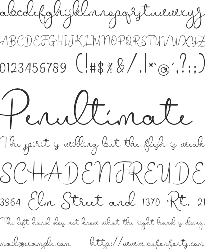 melodie font preview