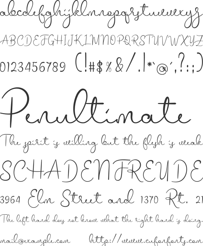 melodie font preview