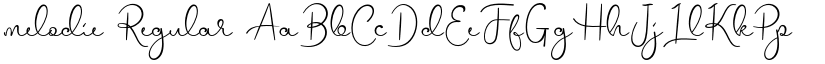 melodie Regular font