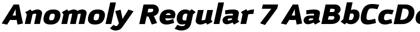 Anomoly Regular 7 font