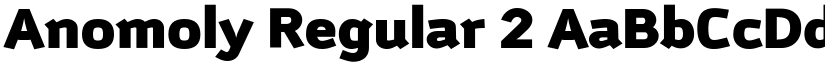 Anomoly Regular 2 font