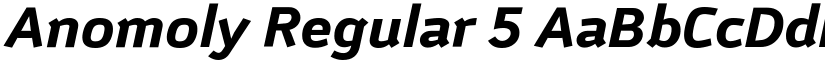 Anomoly Regular 5 font