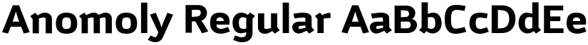 Anomoly Regular font