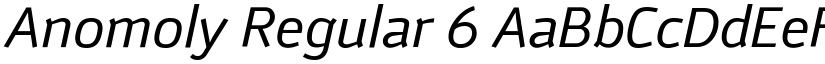 Anomoly Regular 6 font