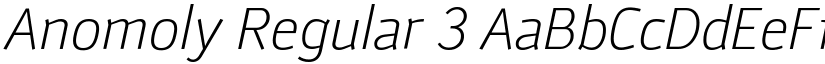 Anomoly Regular 3 font