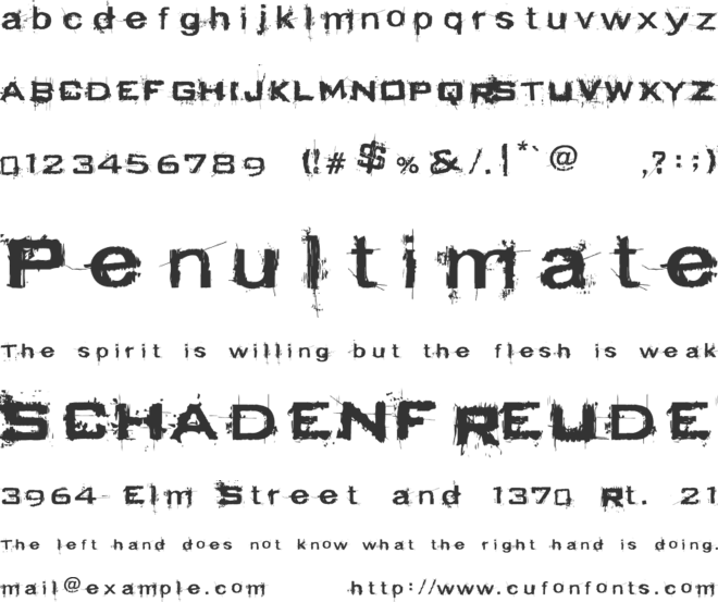 Prozac Buzz font preview