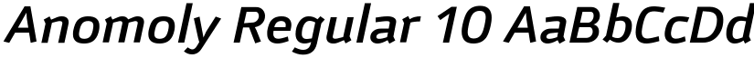 Anomoly Regular 10 font
