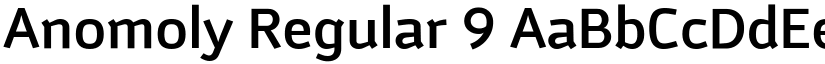 Anomoly Regular 9 font