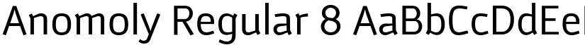 Anomoly Regular 8 font
