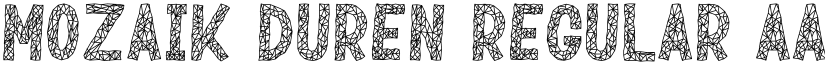 Mozaik Duren Regular font