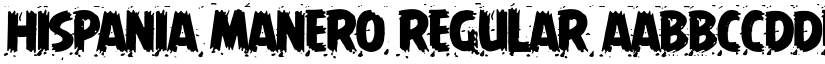 Hispania Manero Regular font