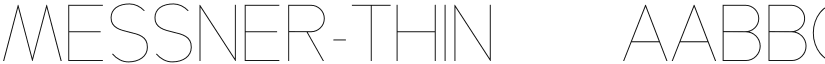 Messner-Thin ☞ font